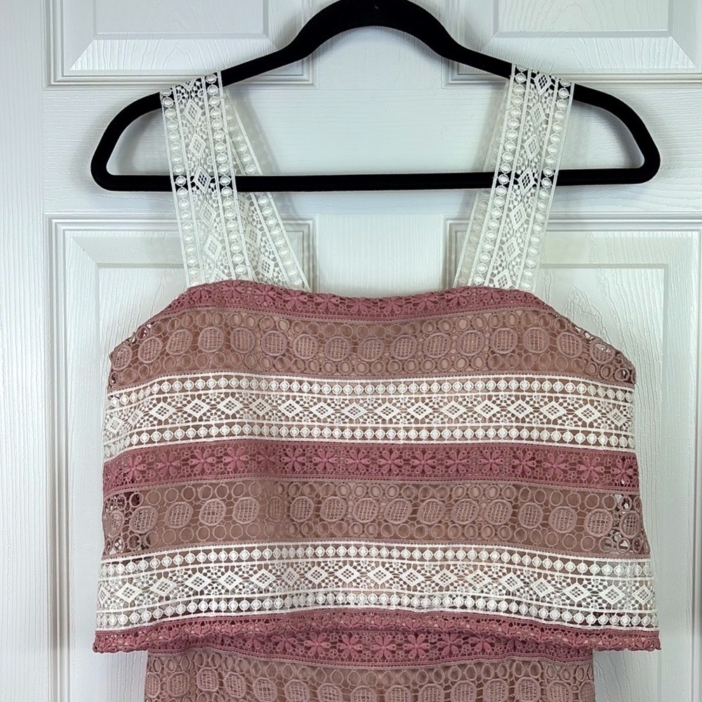 NWT Shoshanna lace Dunham dress blush pink sz 4 - Picture 11 of 11